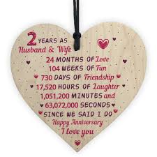 Check spelling or type a new query. 2nd Wedding Anniversary Gift Wooden Heart Cotton Second Wedding Anniversary Gift 5060625624901 Ebay