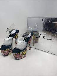 Ellie 7 Haze Platform Heels Leaf Adult Women Shoes 709-HAZE  Multicolor Size 7 | eBay