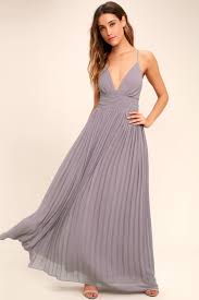 Light Purple Dress Pleated Maxi Dress Dusty Purple Gown Lulus