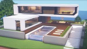 Below we'll walk you through 12 minecraft houses, from modern houses to underground bases to treehouses and more. Minecraft Modern House Tutorialã…£ Modern City 18 Youtube