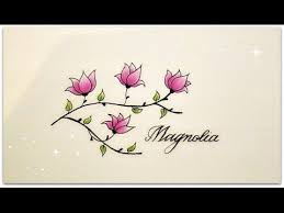 How To Draw Flowers For Beginners Magnolia For Beginners Youtube Flower Drawing Simple Flower Drawing Flower Doodles