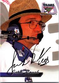 Autograph Warehouse 676207 Jack Roush Autographed Auto Racing, NASCAR & SC  1995 Traks No.65 Trading Card