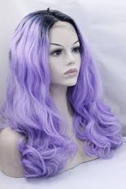 Parrucche Anteriori In Pizzo Color Ombre: Parrucca Anteriore Da Nero Da  Nero A Viola Long Long Sintetico Da 45,07 €