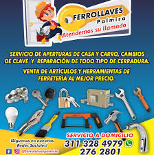 FERROLLAVES PALMIRA Cerrajero en Palmira