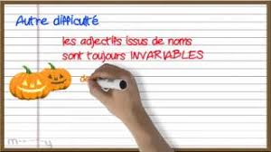Partir du document qui a été retravaillé. L Accord Des Adjectifs De Couleur Youtube