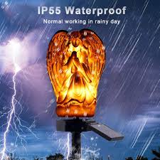 Feed the wires through, then insert spotlight cam into the box cover. Yard Garden Outdoor Living Details About Solar Lights Outdoor Angel Pattern Led Stake Lawn Lamp Waterproof Outdoor Yard Outdoor Lighting