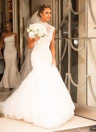 Tom Cleverley Marries Towie Star Georgina Dorsett Rent Wedding Dress High Neck Wedding Dress Wedding Dress Fishtail