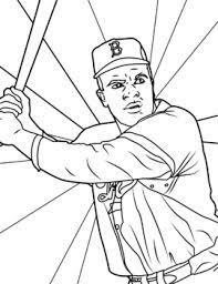 Download or print this amazing coloring page: Jackie Robinson Baseball Player Coloring Page Black History Month Resource