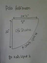 Saya harap cara menjahit tudung. Pola Halfmoon Kain 11 2 Bidang 60 Hijab Kids Tudung Shawl Hijab Tutorial