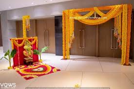 Traditional Marigold Entrance With Ganesha By Decor By Krishna Hyderabad Chennai In 2020 Wedding Entrance Decor Indian Wedding Decorations Wedding Decor Inspiration