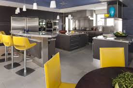 yellow and gray kitchen houzz