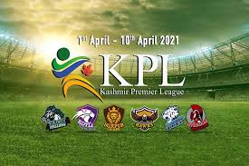That means the normal cycle will. First Kashmir Premier League 2021 From 1st April