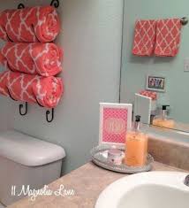 73 Teal And Coral Bathroom Decor Ideas Girl Bathroom Decor Girl Bathrooms Girls Bathroom