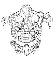 So here's is the method i wo. 30 Drawings Totem Tiki Heads Ideas Tiki Head Drawings Tiki