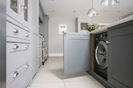Burlanes Create A Sophisticated Sociable Kitchen Washing Machine In Kitchen Laundry In Kitchen Washing Machine