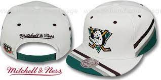 Mighty Ducks Team Jersey Snapback White Hat By Mitchell Ness Hats Sport Hat Team Jersey