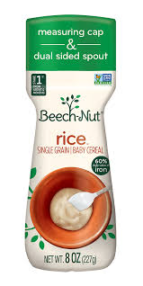 Beech Nut Rice Baby Cereal For Babies 4 Months