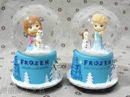 冰雪奇缘旋转雪花水晶球音乐盒八音盒艾莎安娜公主闺蜜女生日礼物 淘宝网 snow globes decor home decor