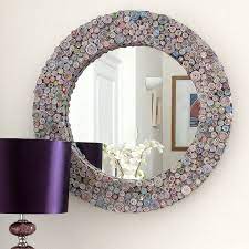 Colourful Recycled Mirror By Decorative Mirrors Online Notonthehighstreet Com Round Mirrors Mirror Decor Upcycle Glass