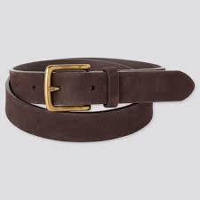 Men Italian Leather Suede Belt