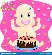 En ce jour, je te souhaite que tous tes désirs deviennent réalité, que tu sois heureux joyeux anniversaire! Carte De Voeux De Joyeux Anniversaire Avec Peu De Bebe Illustration De Vecteur Illustration Du Enfant Gosse 147590271