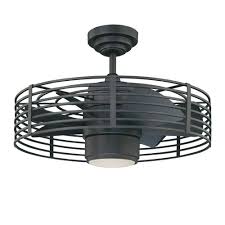 Led oil rubbed bronze caged ceiling fan with light. Designers Choice Collection Enclave 23 In Natural Iron Ceiling Fan Ac17723 Ni The Home Depot Caged Ceiling Fan Ceiling Fan Ceiling Fan With Light
