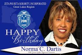 Help us wish a Happy Birthday to Past Great Lakes Regional Director Norma  C. Dartis, our 18th! She served from 1996-2002. #EmbraceTheExtraordinary  #ZPHIB #ZETAPHIBETA #GreatLakesRegion #GLRZetas #GLRAmicae  #GLRYouthAffiliates #GLRZetaMaleNetwork
