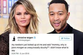 Piers Morgan Just Got Schooled By Chrissy Teigen And John Legend Chrissy Teigen Piers Morgan Christine Teigen