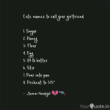 Unique Nicknames To Call Your Girlfriend Desarrollandobcn