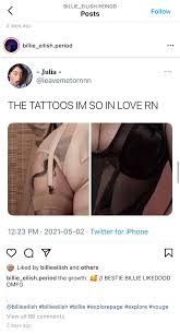 Does Billie Eilish Have Two Tattoos? Fans Think So | Teen Vogue
