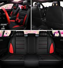Cute Car Interior Decoration Leather Car Seat Covers Pink Full Set Car Grace Lead Leather Car Seat Covers Leather Car Seats Car Seats