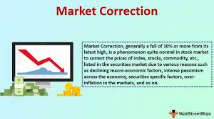 A stock market correction is a moderate decline in stock prices, generally following a period of gains in a bull market. Market Correction Definition Example How To Handle It
