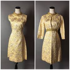 Vintage 60s Dress 1960s Dress Matching Coat Floral Dress Cocktail Dress Party Dress M Vintage Dresses 1960s Vintage Dress 60s Floral Cocktail Dress