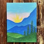 Paint N Sip – Mountain Landscape
