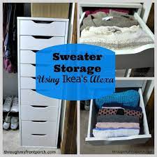 This is especially helpful in kids' closets since their clothes are shorter anyway. Sweater Storage Using Ikea S Alexa Tower Sweater Storage Bedroom Organization Closet Ikea