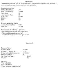 If you do 5 a month you'll make.3% if you do 20 you'll make.6%. Question 1 You Are A Loan Officer At An Nyc Chegg Com
