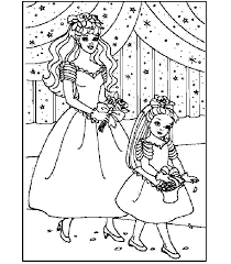 Il corpetto azzurro dell'abito si stacca e l'abito diventa così un abito da sposa, comprensivo di velo bianco (che, se non utilizzato, viene attaccato al. Barbie Sposa Immagine Da Colorare N 25842 Cartoni Da Colorare