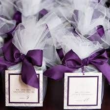Elegant Purple Escort Cards Candle Wedding Favors Purple Wedding Favors Diy Wedding Favors