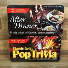 Community contributor can you beat your friends at this quiz? After Dinner Trivia Classic Gold Pop Trivia Game 4800 Questions 800 Cards 5012822059406 Ebay