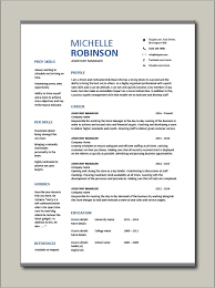 A microsoft word resume template is a tool which is 100% free to download and edit. Free Assistant Manager Resume Template 2 Manager Resume Resume Template Cv Template Free