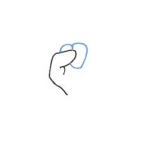 Showing how to draw a hand in fist position step g. How To Draw A Fist Step By Step Easy Drawing Guides Drawing Howtos