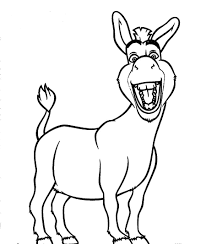 Find thousands of free and printable coloring pages and books on coloringpages.org! Donkey From Sheck Drawing Donkey Coloring Page Cartoon Coloring Pages Dragon Coloring Page
