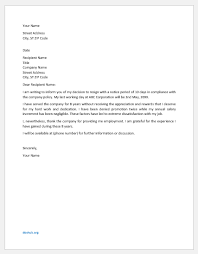 Serving resignation letter with advance notice is always better than serving on short notice. 14 Resignation Letters For Common Reasons Document Hub
