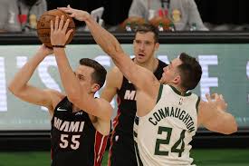 After getting embarrassed by the heat in the second round of the playoffs last season, the bucks are now the ones making their opponent look silly. Milwaukee Bucks Vs Heat Nba Playoffs First Round Game 1 Live Blog