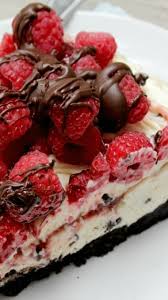 White Chocolate Raspberry Truffle No Bake Cheesecake Recette En 2020 Nourriture