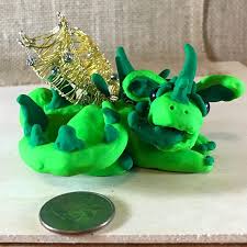 Clarence Is A Ooak Collectible Polymer Clay Dragon With Wire Wrap Wings Polymer Clay Dragon Polymer Clay Figures Clay Dragon