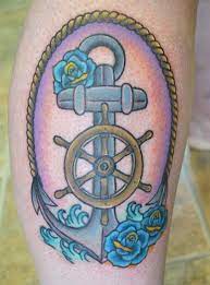 Tattoo Done By Nichole Smith At Precision Tattoo In Presque Isle Maine Www Precisiontattoostudio Com Blue Rose Tattoos Nautical Tattoo Nautical Sleeve