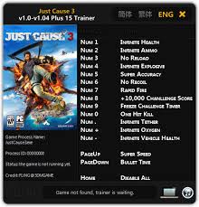 Just Cause 3 Trainer 15 V1 0 1 04 Fling Download Cheats Codes Trainers