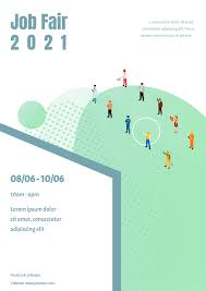 Hire the right candidate for the job with professional hiring graphics. Job Expo Poster Poster Template