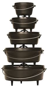 The flanged lid holds hot coals and inverts for use as a griddle. Lodge L12dco3 Deep Camp Dutch Oven 8 Quart For These Drunken Meatballs Over Spaghetti Dutch Oven Camping Cast Iron Dutch Oven Dutch Oven Cooking